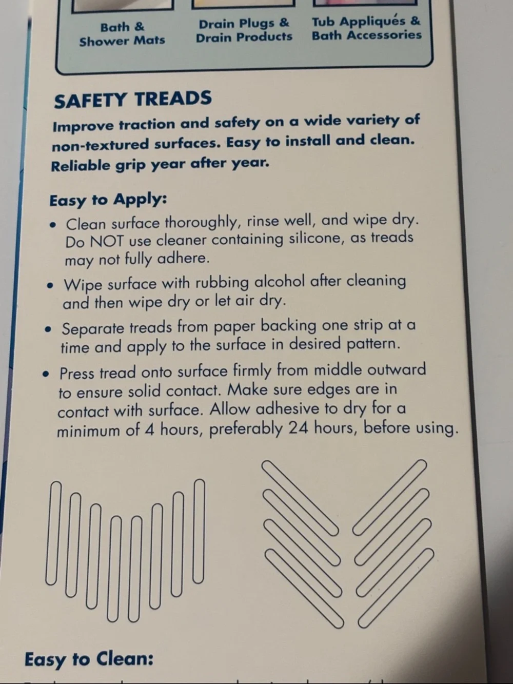 4 Packs of SlipX White Clear Non-Slip Safety Treads - Pack of 8 each